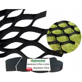   Rešetke, površine za vrt - Plastična mreža 275 x 620 x 7,5 cm