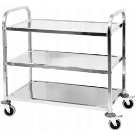 WÓZEK KELNERSKI 3-POLICE INOX INOX SERVIS CARRY