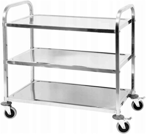 WÓZEK KELNERSKI 3-POLICE INOX INOX SERVIS CARRY