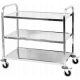WÓZEK KELNERSKI 3-POLICE INOX INOX SERVIS CARRY