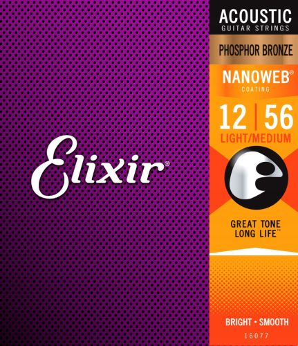 Elixir NanoWeb Phosphor Bronze žice (12-56)