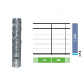 MREŽICA ZA ŠUMSKU OGRADU 100/8/30 L 50m + JAPLES