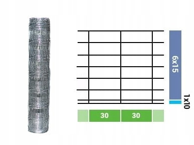 MREŽICA ZA ŠUMSKU OGRADU 100/8/30 L 50m + JAPLES