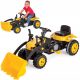 Dječji traktor na pedale Artyk crna, siva, žuta XL