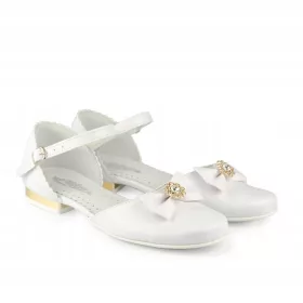 Bijele cipelice za prvu pričest za djevojčice KBD-674 - 39