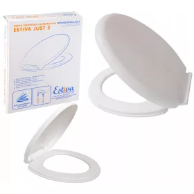  WC daska Estiva JUST, bijeli polipropilen