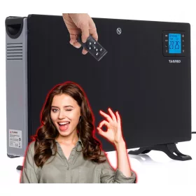   TAGRED Premium 2000 W konvektorski grijač s daljinskim upravljačem, crna
