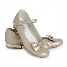 Zlatne balerinke za djevojčice KBD-805