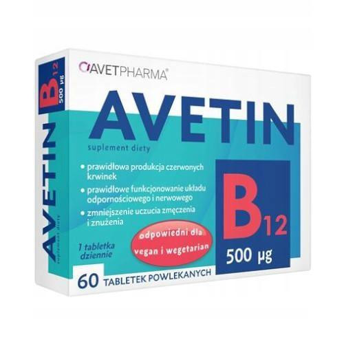 AVETIN Vitamin B12 500mcg 60 tab.