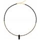  Kamena ogrlica Obsidijan Turmalin Pirit Spinel ECLA
