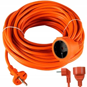  FORTRADE vrtni produžni kabel 30 m, 1 kom utičnice, narančasti