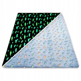 DYWAN ŚWIECĄCY fluorescentni DRUPAVI TEPIH 100x160 cm