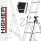 Više ljestve 8,45 m aluminijske 3 x 11 do 150 kg