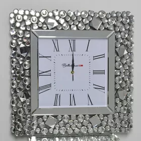 BellaCasa.co zidni sat srebrni 50cm