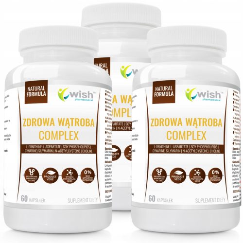 ZDRAVA JETRA COMPLEX - VegeWish Pharma, 180 kapsula za čišćenje i zaštitu jetre