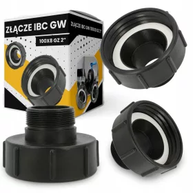 Smanjenje IBC S100x8 GW x 2 GZ Adapter Za Zbiornik Mauser