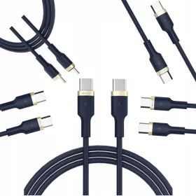 Vayox USB tip C - USB tip C kabel 1 m, tamnoplavi
