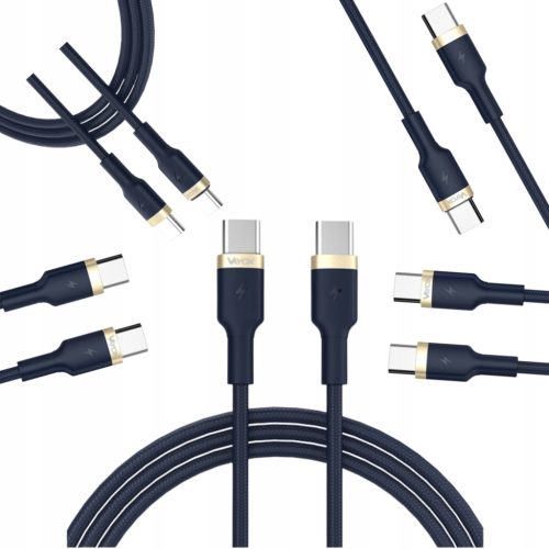 Vayox USB tip C - USB tip C kabel 1 m, tamnoplavi
