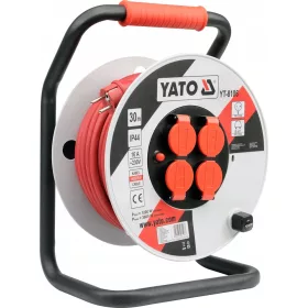  Yato produžni kabel 30 m, 4 utičnice, bijele boje