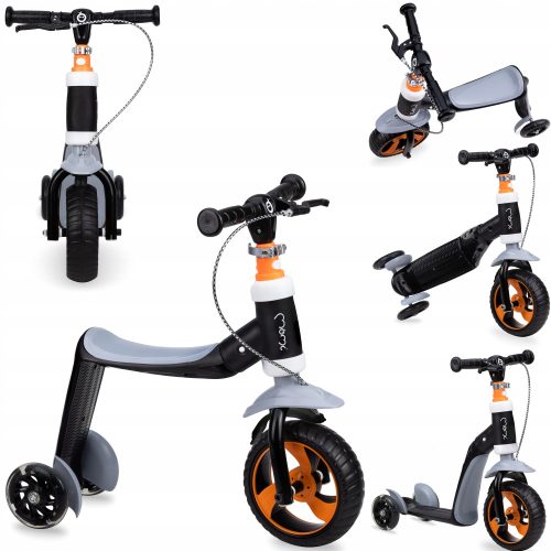 MoMi ELIOS 2u1 romobil, crni