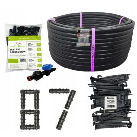   Sustav navodnjavanja kap po kap - Drip line 50m + 50 pinova / 87 pribora