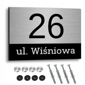 Kućni broj 3dcity 40 x 30 cm