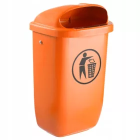   Kanta za smeće na ulici s kapacitetom od 50l i šinom za montažu