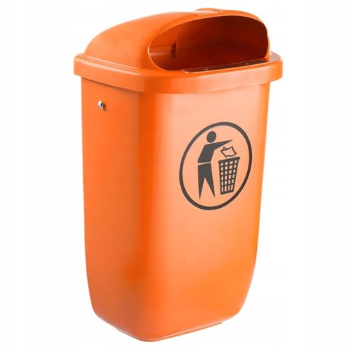 Kanta za smeće na ulici s kapacitetom od 50l i šinom za montažu