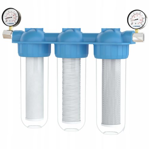 Wessper TripleMax 3/4" 2 l set + 2 x manometar + 2 x adapter za sustav filtriranja Wessper WES6011-MA
