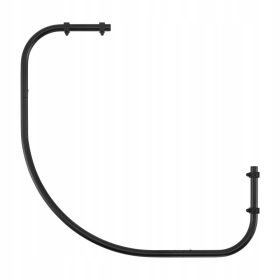 Sasko Premium Lučna Tuš Šipka 90x90 mm Crna