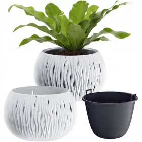    Prosperplast saksija 29 cm x 29 x 19,5 cm promjer 29 cm plastična bijela