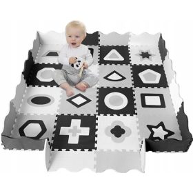    Active Hobby pjenasta prostirka 150x150 cm crno-sivo-bijela 36 kom.
