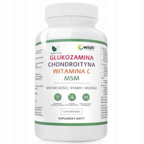 Glukozamin, Hondroitin, MSM i Vitamin C - Kapsule za Jače Kosti, 120 kom