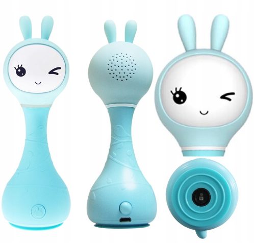 Zeko Alilo Interaktivni Smarty Bunny s glazbom, plava, 16 cm