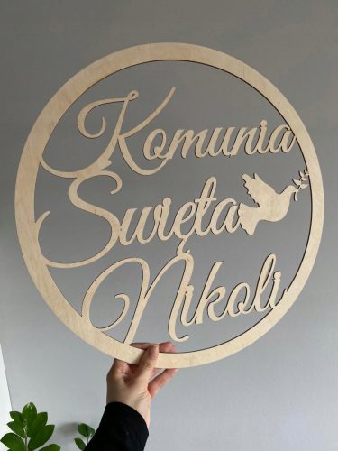 Drveni prsten za Prvu Svetu Pričest 45cm