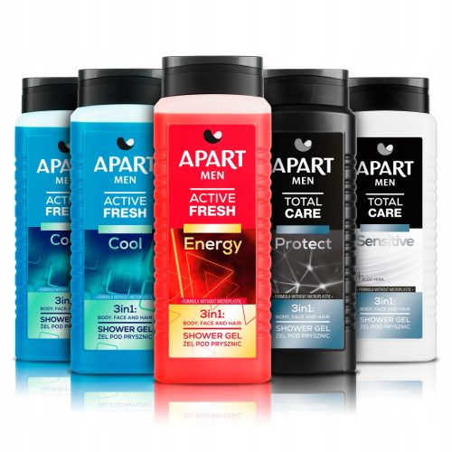Apart Muški Gel za Tuširanje 3u1 Mix Set 5x500