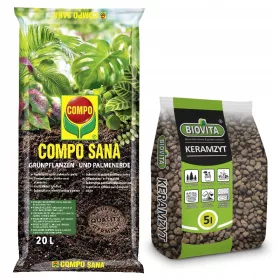   Vrtna zemlja - Univerzalna zemlja 5-6,5 pH 20 l + ekspandirana glina 8-16 mm Biovita 18 l