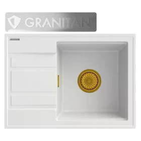 Granitan WETAR sudoper s jednom koritom, bijeli granit