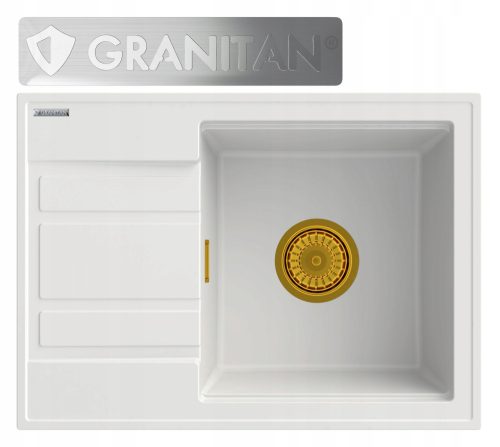 Granitan WETAR sudoper s jednom koritom, bijeli granit