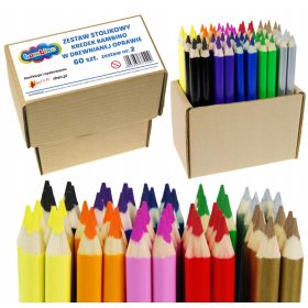 Zestaw kreda za crtanje na stolu JUMBO 60 kom Bambino v2