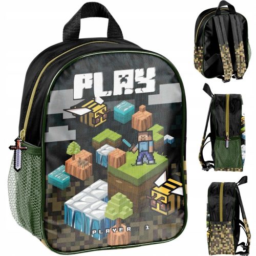 Minecraft Dječji Ruksak za Predškolske Izlete s Jednom Pregradom