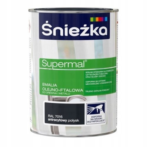 Supermal antracit emajl za metal i drvo 5 l