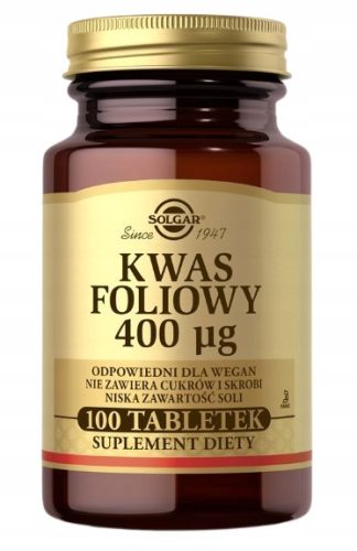 Solgar Folna Kiselina 400 mcg, 100 biljnih tableta - Idealno za trudnice i podršku imunitetu
