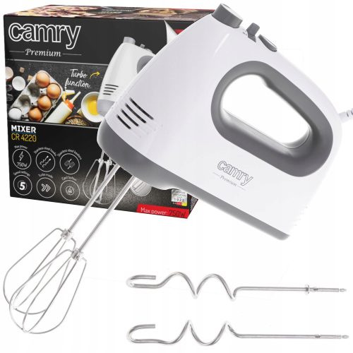 Mikser Kuhinjski Procesor CAMRY PREMIUM 750W White crna