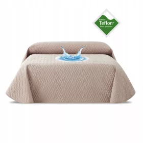   Belmarti Poliesterska Prekrivač Teflon™ Zimni Bež 270 cm x 200 cm