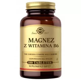   Solgar Magnez s Vitaminom B6 - 100 Biljnih Tableta za Zdravlje i Energiju