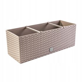    Prosperplast saksija 80 cm x 33 x 32 cm promjer 80 cm plastične nijanse smeđe i bež boje