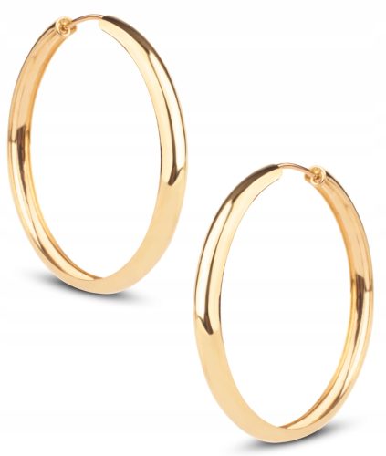 ZLATNE KARČASTE NAUŠNICE KLASIČNOG DIZAJNA 33MM 585
