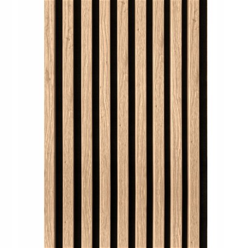 MDF letvice na filcu - zid, strop 42 x 260 cm - HRAST