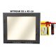AlfaStal Fireproof Steel Door with Glass for Fireplace - 55x45 cm Left